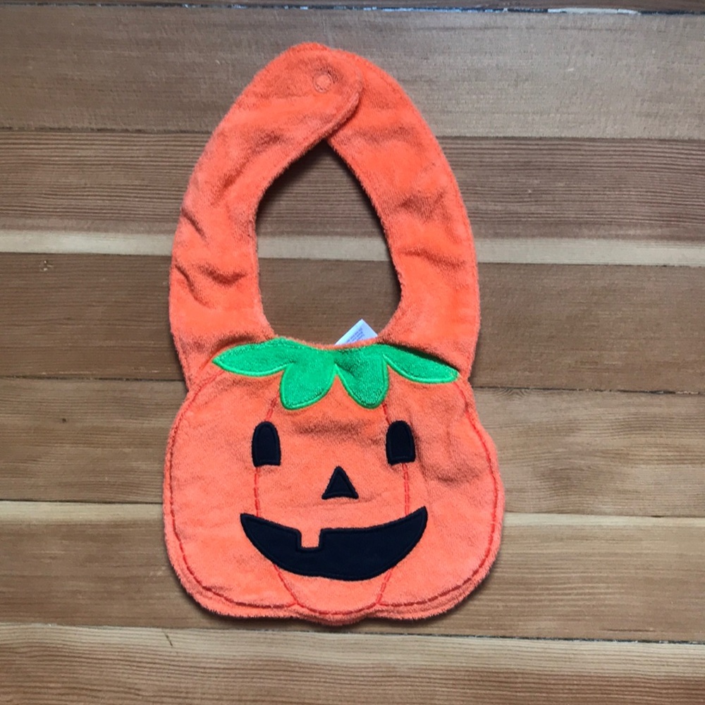 Pumpkin Halloween Bib 🎃